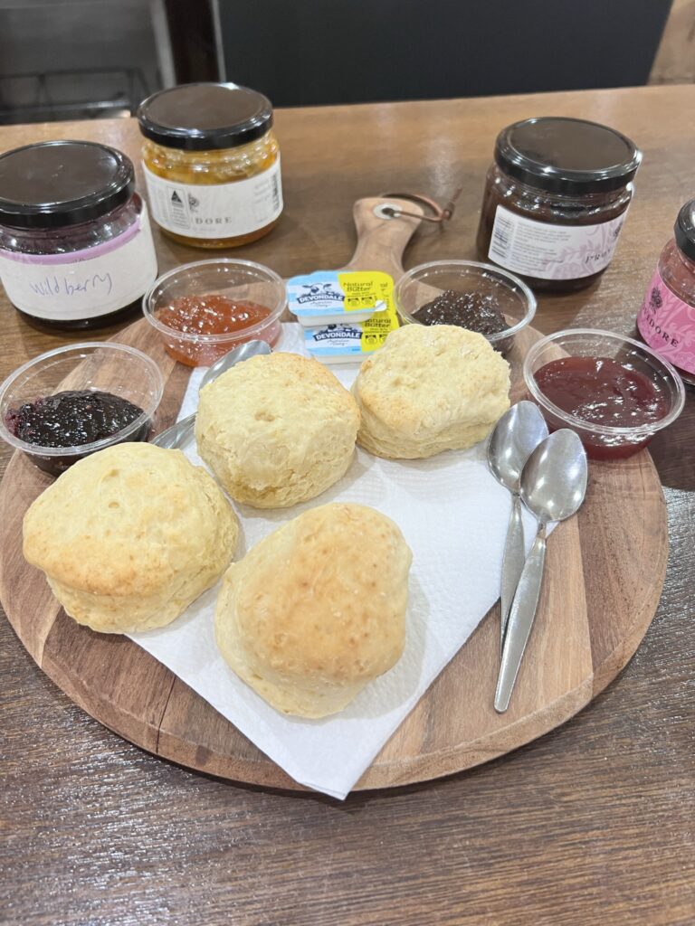 Scones and jam tasting