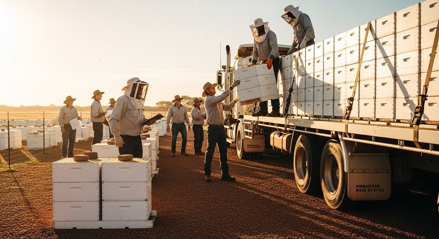 WA Beekeepers Ship 7,500 Hives to South Australia in $2.3 Million Pollination Deal as Varroa Mite Crisis Deepens